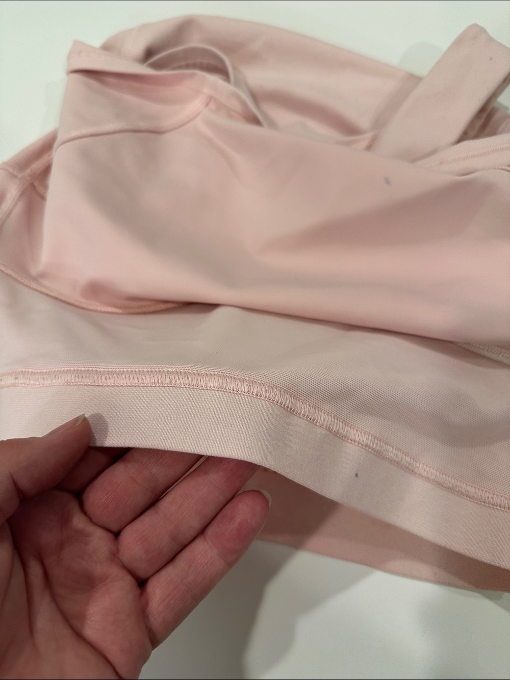 Lululemon asymmetrical tennis sports bra size 8, blush pink, great condition! - Picture 4 of 8